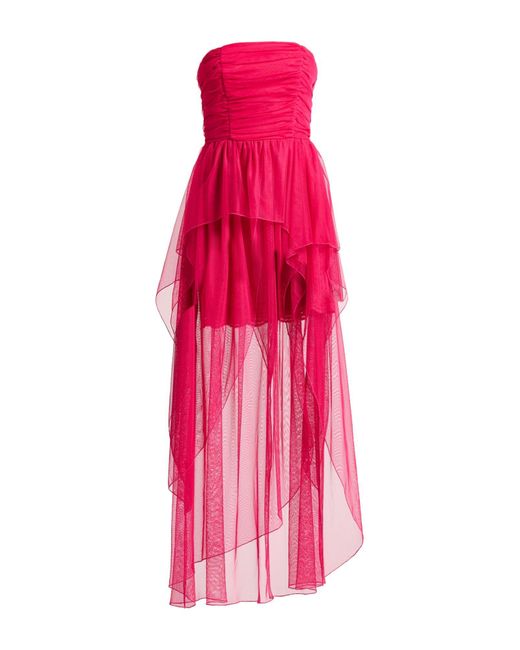 Odi Et Amo Pink Fuchsia Maxi Dress Polyester