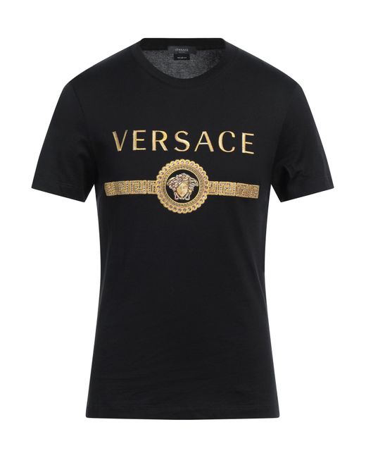 Camiseta Versace de hombre de color Black
