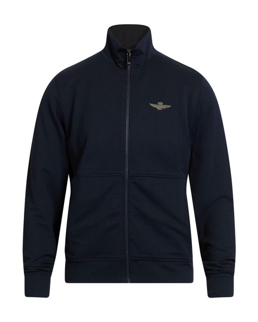Aeronautica Militare Blue Midnight Sweatshirt Viscose, Polyester, Polyamide, Elastane for men