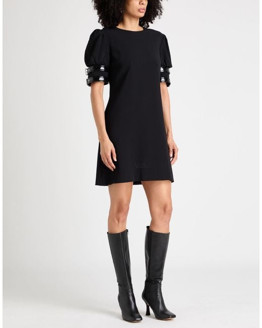 Moschino Black Mini Dress Viscose, Elastane