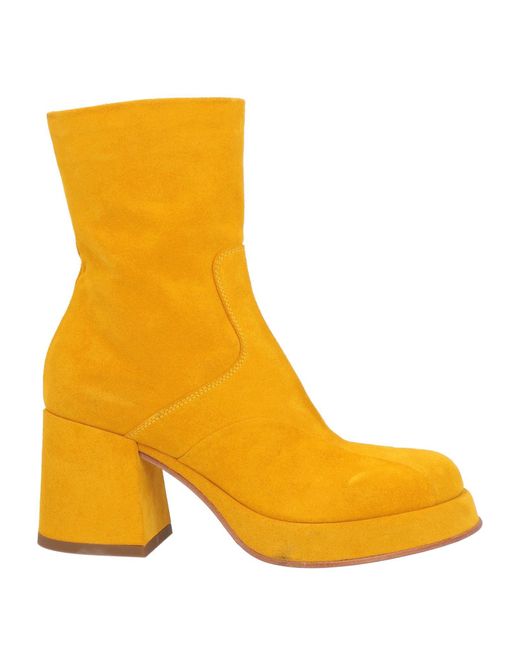 Lemarè Yellow Ankle Boots