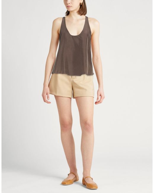 Alysi Brown Top Silk