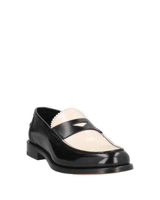 Doucal's Black Loafers Leather for men