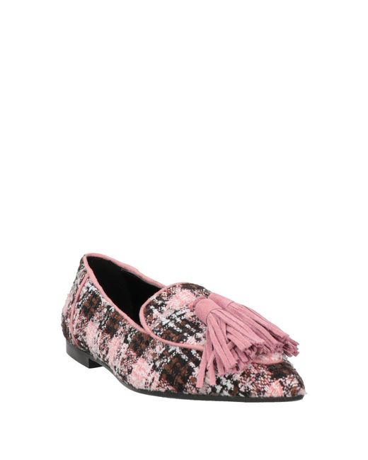 Ovyè Pink Antique Rose Loafers Textile Fibers