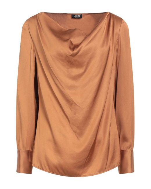 Liu Jo Brown Camel Top Viscose