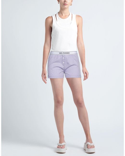 DES_PHEMMES Purple Shorts & Bermuda Shorts