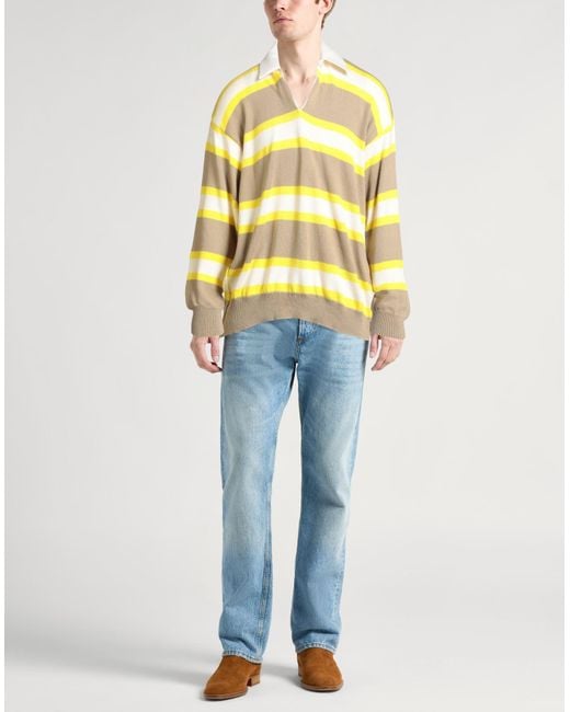 Roberto Collina Yellow Sweater Cotton for men