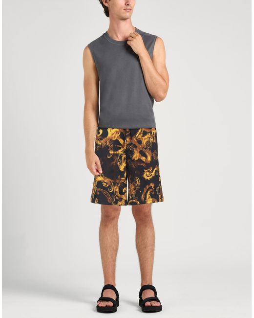 Versace Jeans Couture Black Shorts & Bermuda Shorts Cotton for men