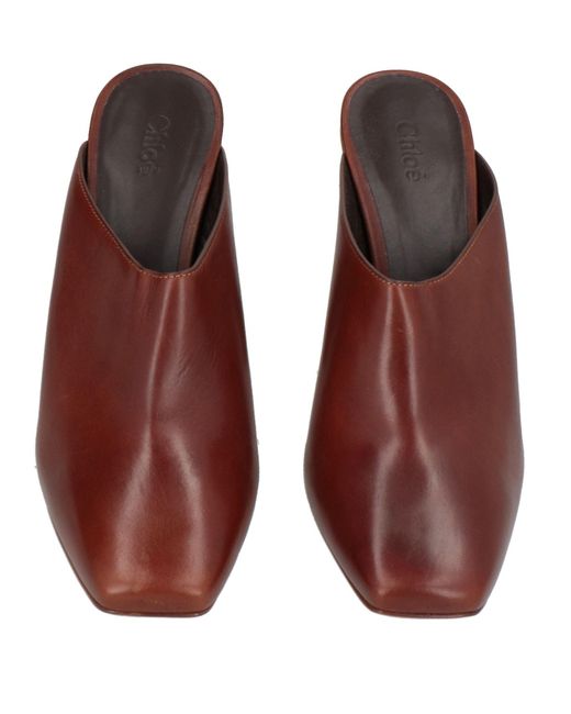 Chloé Brown Mules & Clogs