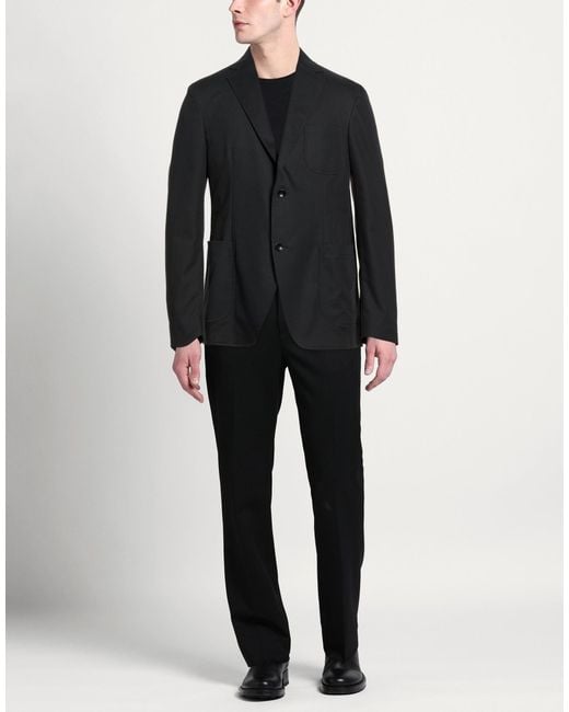 Montedoro Black Blazer Polyester for men