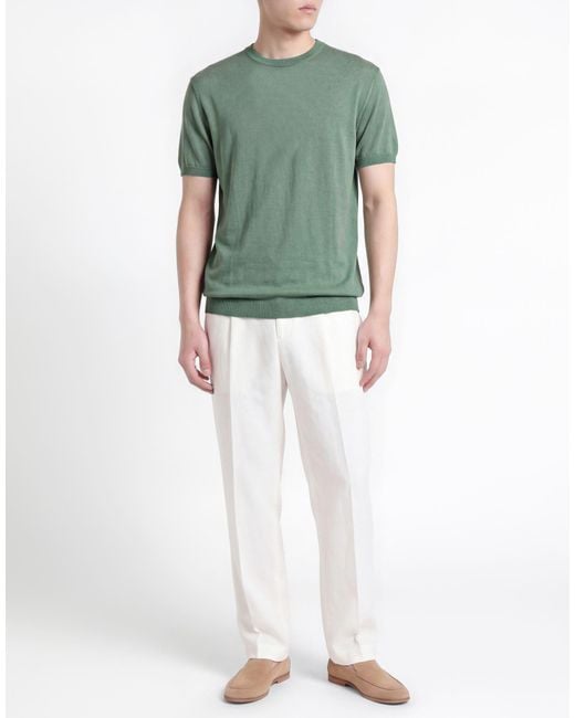 Cashmere Company Green Sweater Cotton, Linen for men