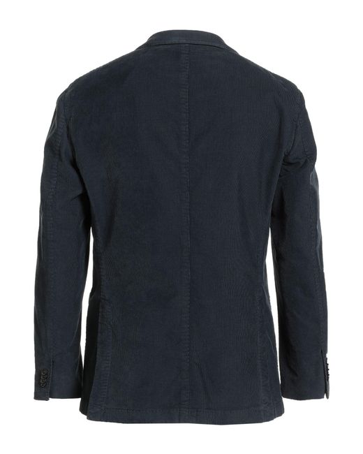 Boglioli Blue Blazer Cotton, Modal, Elastane for men
