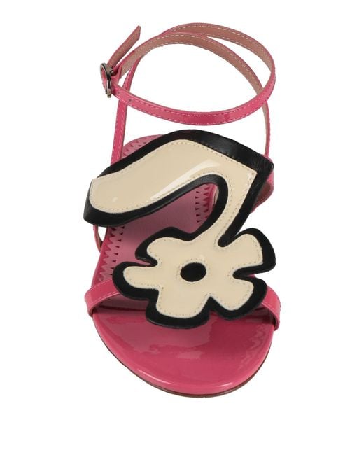 Red(v) Pink Sandals Leather