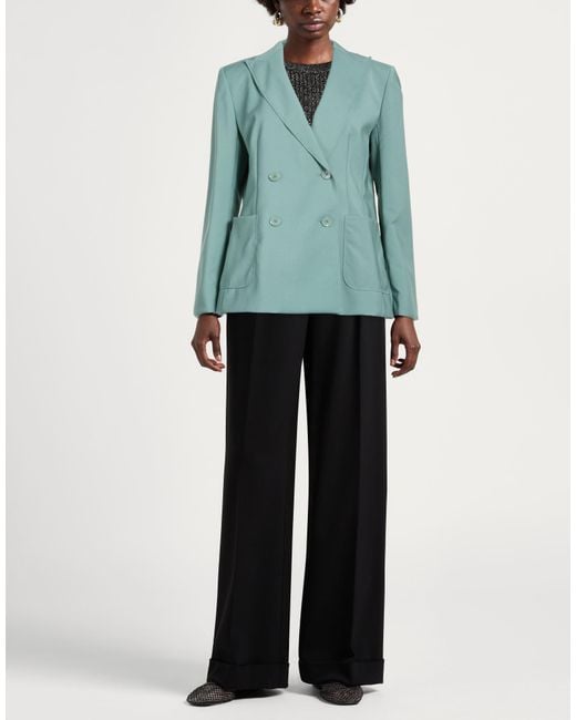 Weekend by Maxmara Green Blazer Virgin Wool