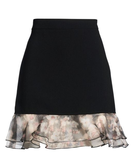 Elisabetta Franchi Black Mini Skirt Polyester
