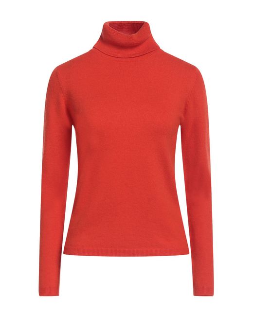 White Wise Red Turtleneck
