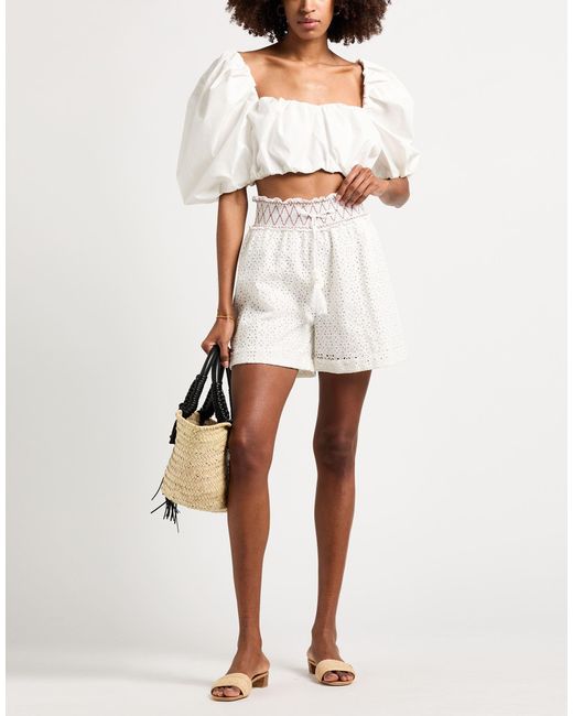 Twinset White Shorts & Bermuda Shorts