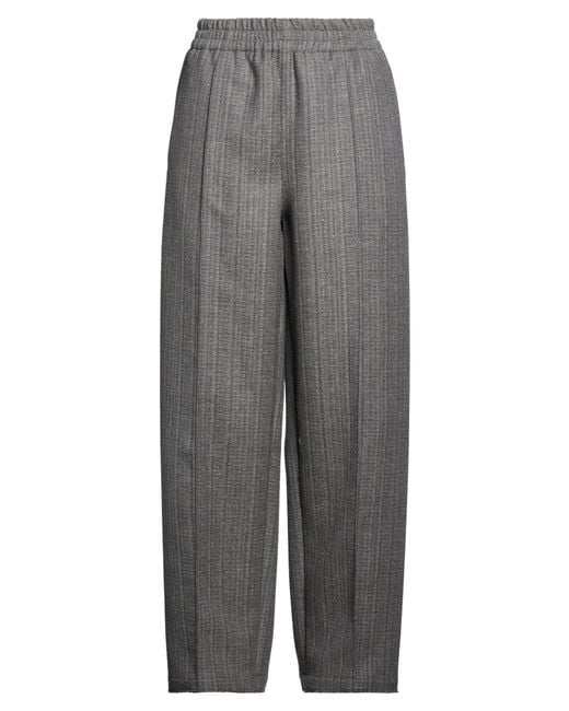 AMI Gray Pants Virgin Wool, Polyacrylic, Wool, Silk, Polyester
