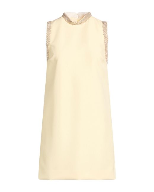 Sandro Natural Mini Dress Polyester, Elastane