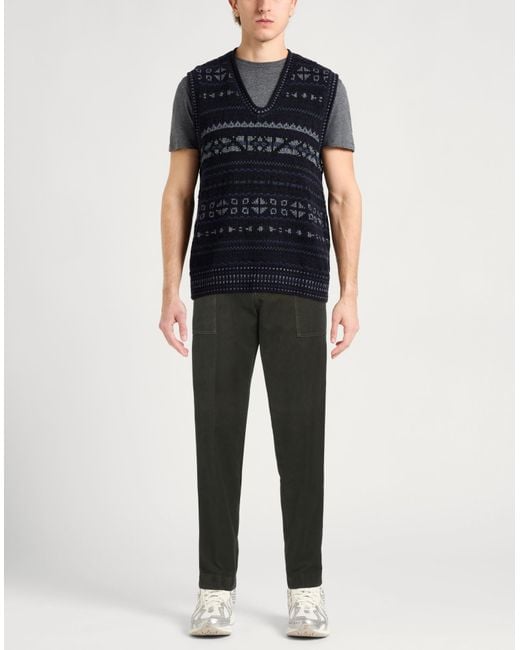 Berwich Gray Pants Cotton, Elastane for men