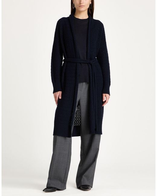 Alpha Studio Blue Cardigan Wool, Viscose, Polyamide, Cashmere