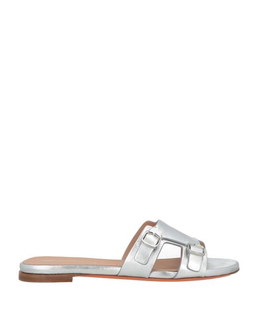 Santoni White Sandale