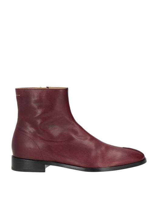 MM6 by Maison Margiela Purple Ankle Boots for men