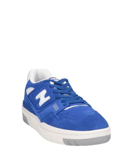 New Balance Blue Sneakers Leather, Textile Fibers for men