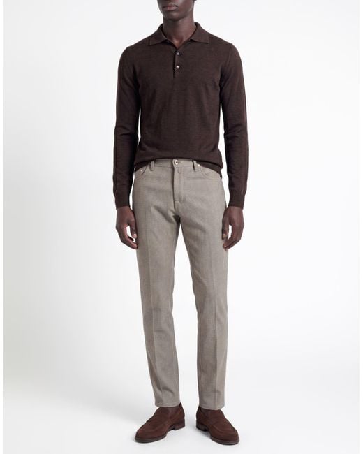 Jacob Cohen Gray Pants Virgin Wool for men