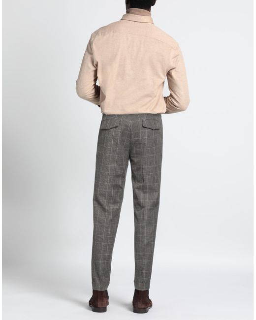 MICHELE CARBONE Gray Pants for men