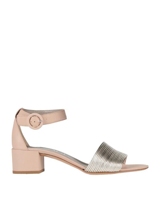 Agl Attilio Giusti Leombruni Natural Sandals Leather, Textile Fibers