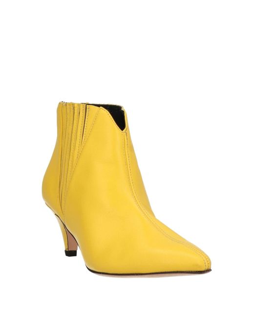 Douuod Yellow Ankle Boots