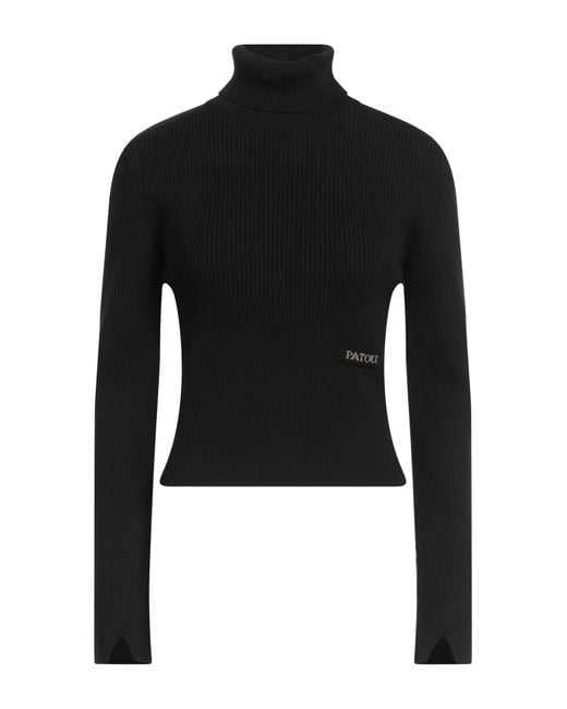 Patou Black Rollkragenpullover