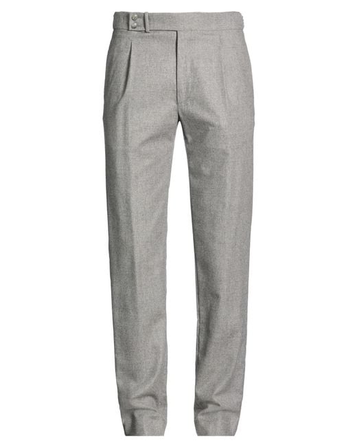 Tagliatore Gray Pants Virgin Wool, Elastane for men