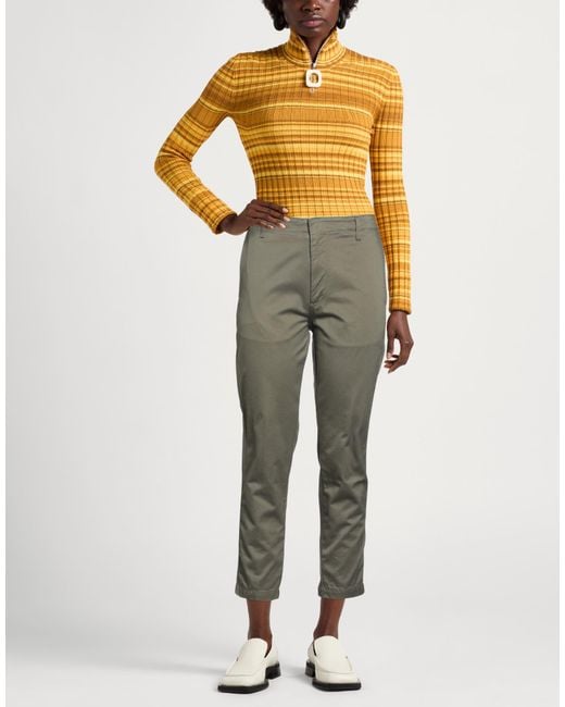 Dondup Gray Military Pants Cotton