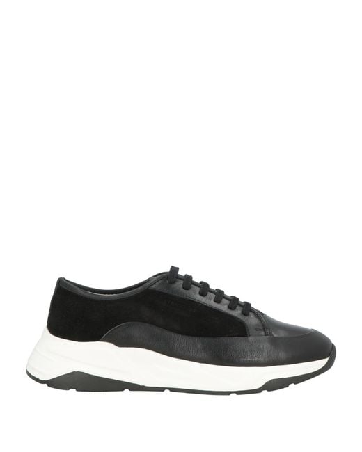Cerruti 1881 Black Sneakers Cow Leather for men