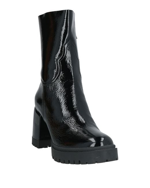 Casadei Black Ankle Boots Leather