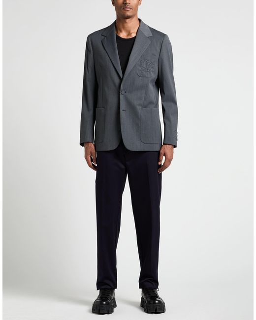 Palm Angels Black Blazer Polyester, Virgin Wool, Elastane for men