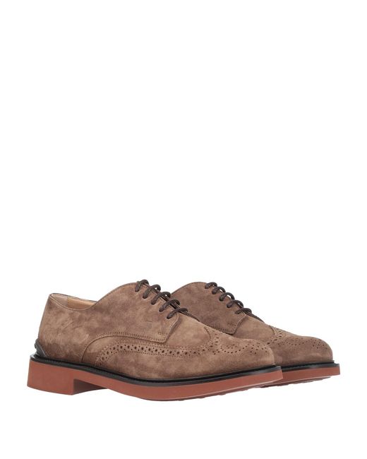 Stringate di Tod's in Brown da Uomo