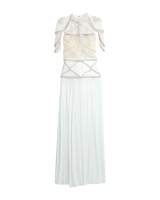 Elisabetta Franchi White Maxi Dress