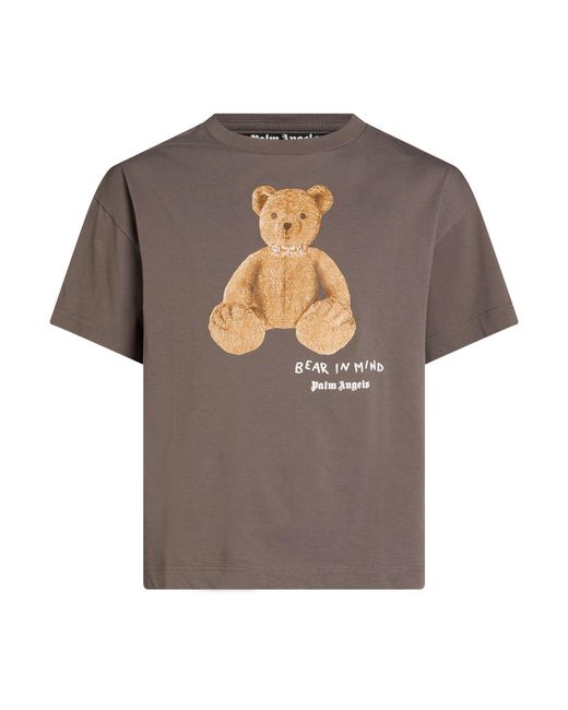 Palm Angels Gray T-Shirt Cotton for men