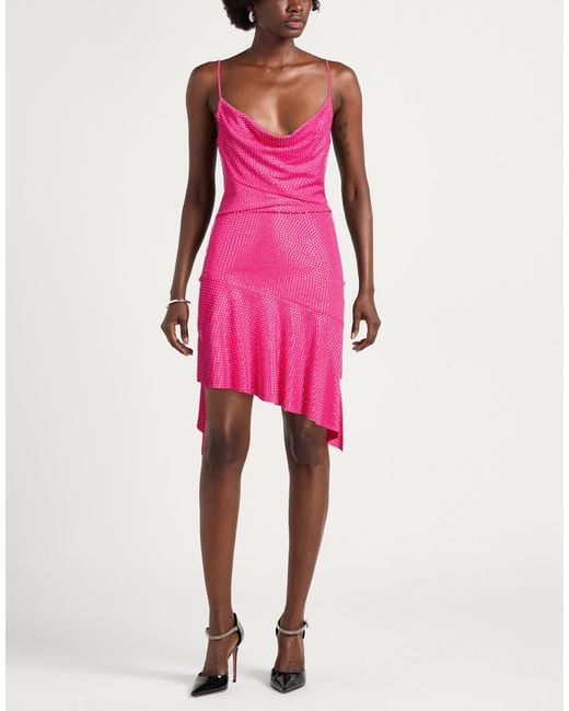 GIUSEPPE DI MORABITO Pink Mini Dress Polyamide, Elastane