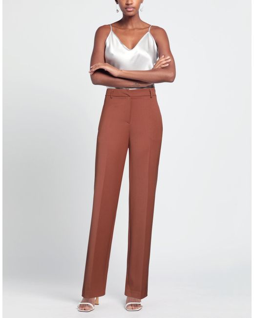 Grifoni Red Pants Polyester, Virgin Wool, Elastane
