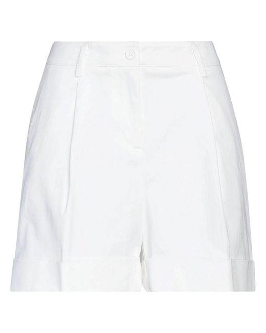 P.A.R.O.S.H. White Shorts & Bermuda Shorts