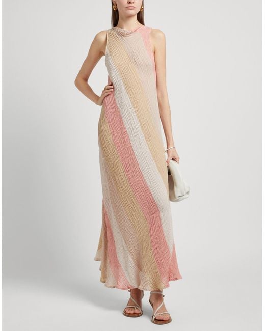 knee length dresses for ladies Breath of Spring Linen Maxi Dress in White main image 1