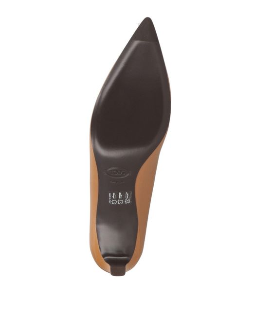 Tod's Brown Camel Pumps Leather