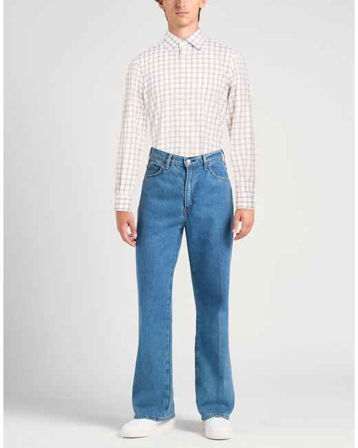 Isaia White Shirt Cotton for men