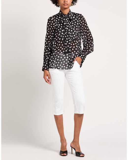 Shirtaporter Black Shirt Viscose, Elastane