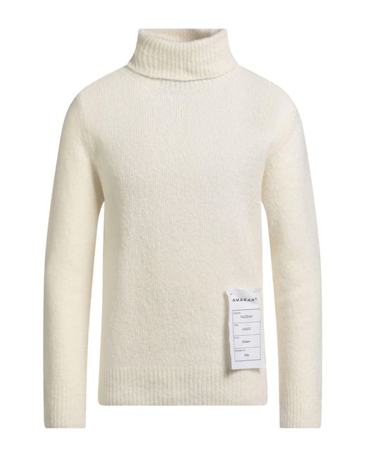 Amaranto Rollkragenpullover in White für Herren
