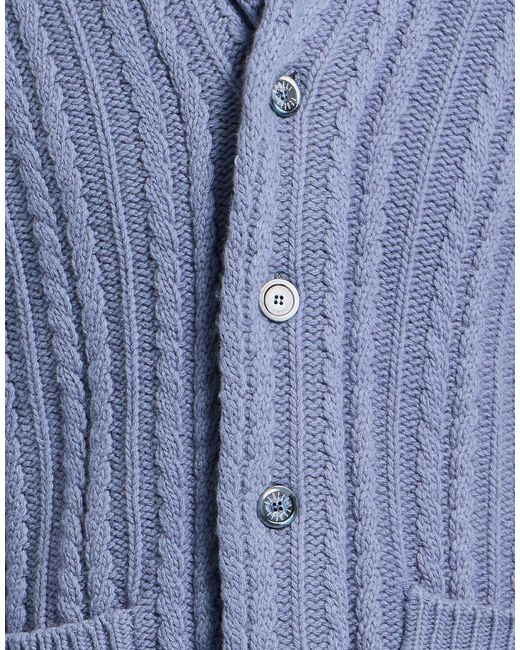 Fedeli Blue Cardigans for men
